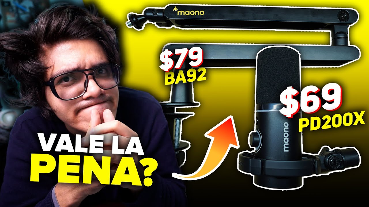 🎤 VALE LA PENA ESTE KIT COMPLETO DE MICROFONO Y SOPORTE LOW PROFILE DE MAONO? | Review | UrbVic